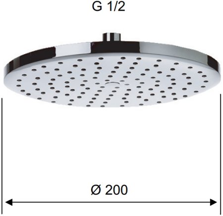 Верхний душ Remer 356MD20X Хром 