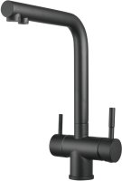 Смеситель для кухни с подключением фильтра Shevanik S468H, черный