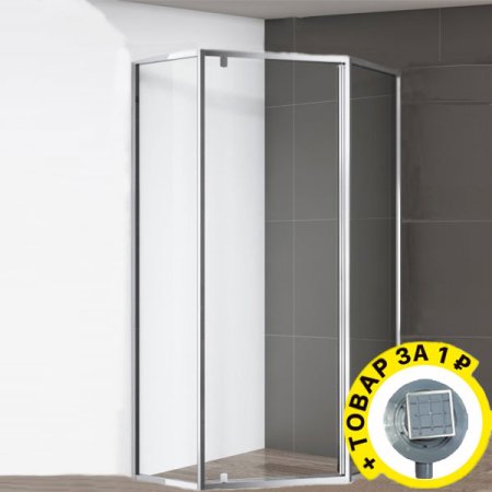 Душевой уголок Cezares Eco O P 1 100 C Cr + трап в подарок 