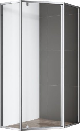 Душевой уголок Cezares Eco O P 1 100 C Cr + трап в подарок 