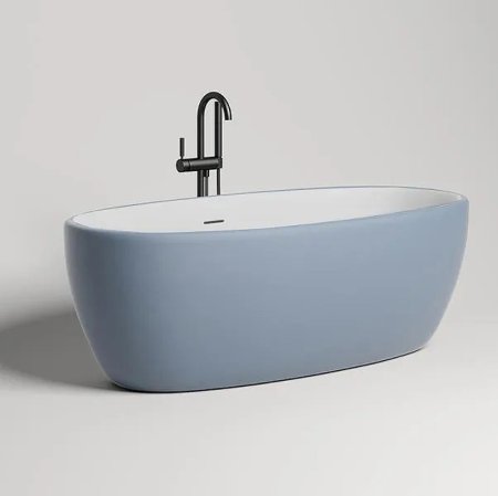 Ванна из искусственного камня Salini Luce 170х85 100121MRH покраска по RAL снаружи матовая 