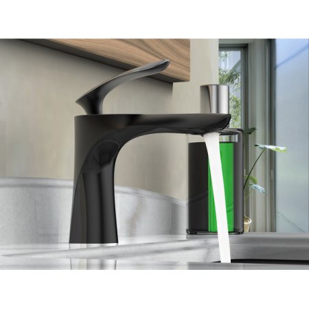 Смеситель для раковина Felice 9030 NERO LUCIDO Черный / Хром 