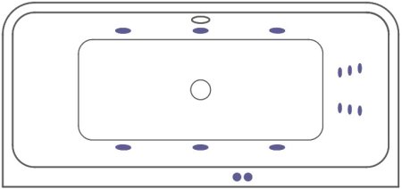 Акриловая ванна Excellent Arana WAEX.ARA18.LINE 180x85 