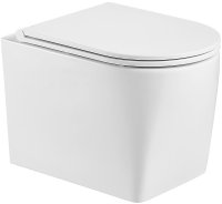 Унитаз WeltWasser Nesenbach 004 GL-WT 10000008265 подвесной Белый глянец с сиденьем Микролифт Унитаз WeltWasser Nesenbach 004 GL-WT 10000008265 подвесной Белый глянец с сиденьем Микролифт