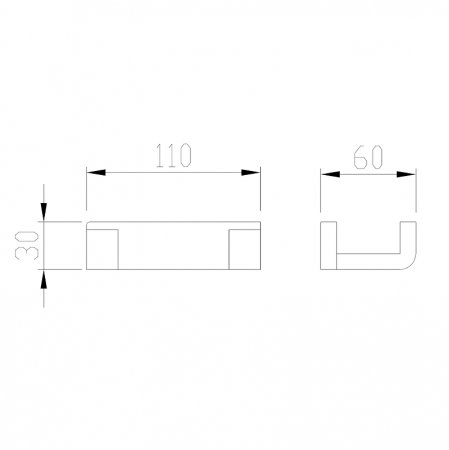 Двойной крючок Abber Westen AA1750 Хром 