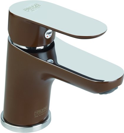 Смеситель для раковины Fiore KEVON CHIC 81MX8120, хром/коричневый 