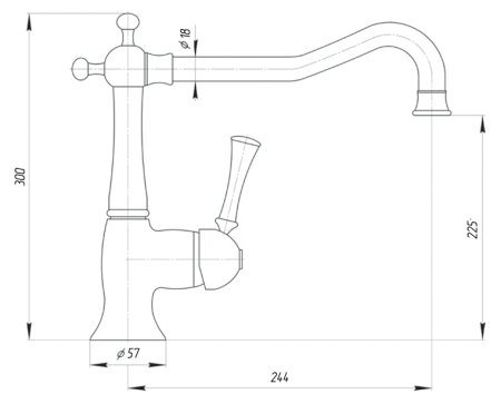 Смеситель для кухонной мойки Migliore Dallas ML.CUC-6882.BR бронза 