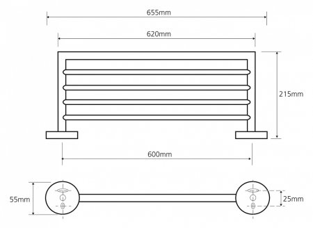 Полка Bemeta Omega 104205082 
