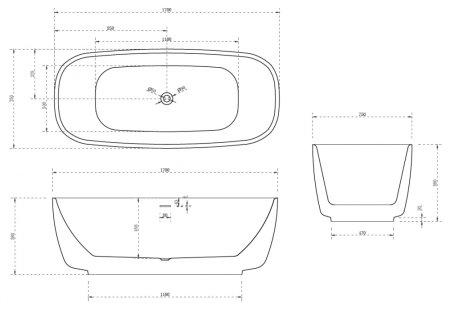 Акриловая ванна ABBER AB9269 