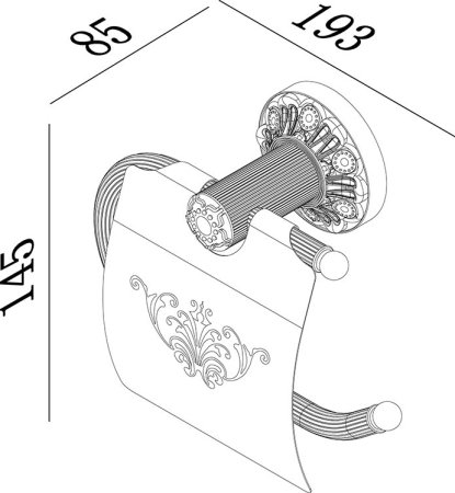Держатель туалетной бумаги Zorg Antic A 38 BR 