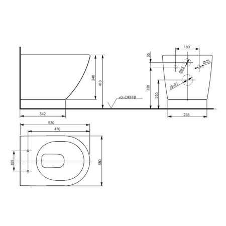 Унитаз подвесной Toto NC CW762Y 