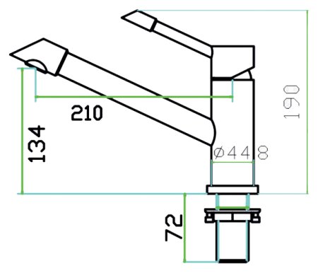 Смеситель для кухонной мойки Zorg Inox Elipso 