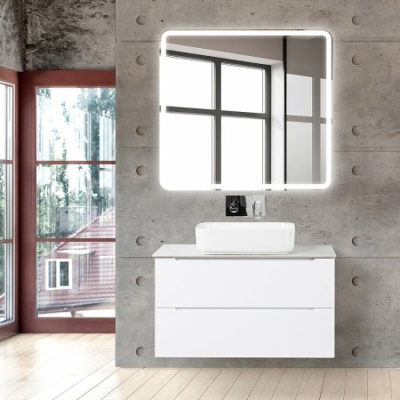 Столешница под раковину BelBagno KEP-80-CESTR-W0 Cemento Struttura 