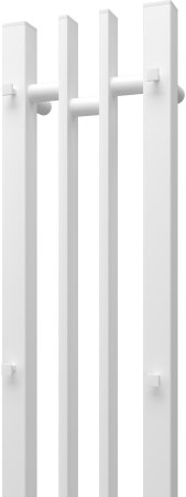 Полотенцесушитель электрический Point Фрея PN20728W П2 140x800 диммер слева, белый 