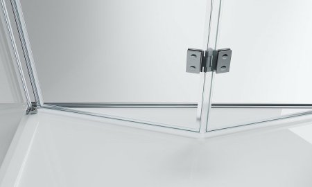 Душевой уголок BelBagno Albano 90х80 ALBANO-ASH-1-90/80-C-Cr профиль Хром стекло прозрачное 