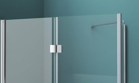 Душевой уголок BelBagno Albano 90х80 ALBANO-ASH-1-90/80-C-Cr профиль Хром стекло прозрачное 