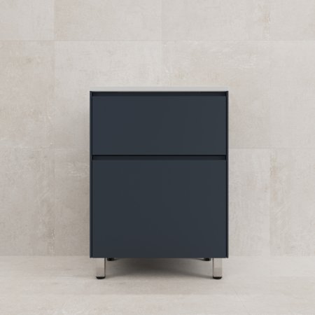 Тумба напольная "ЛИМА 60" эмаль, под раковину LINE 60, 2 ящ., PLUS, графит 