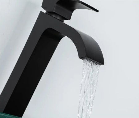 Смеситель для раковины Gappo G07-6 G1007-86 Черный матовый 