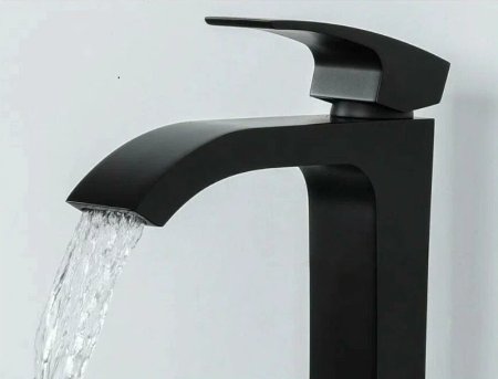 Смеситель для раковины Gappo G07-6 G1007-86 Черный матовый 