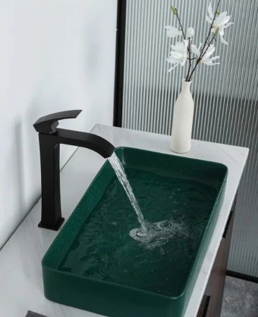 Смеситель для раковины Gappo G07-6 G1007-86 Черный матовый 