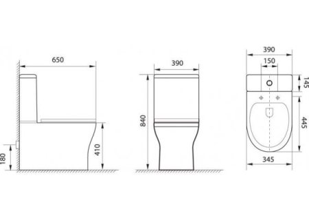 Унитаз-компакт Aquanet Roll 210764 