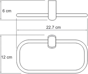 Полотенцедержатель WasserKRAFT Berkel K-6860 