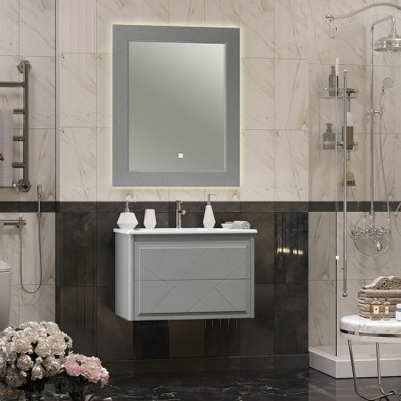 Зеркало Opadiris Луиджи 80 00-00005646 с подсветкой c сенсорным выключателем 