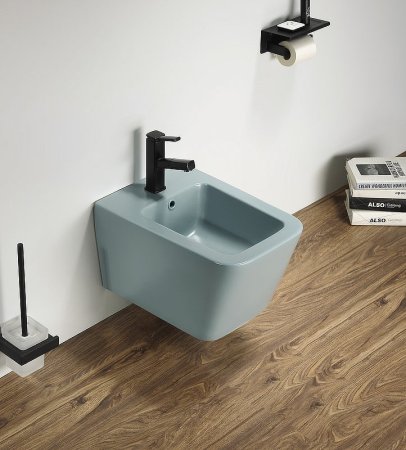 Биде CeramaLux 5370MLG подвесное Зеленое матовое 