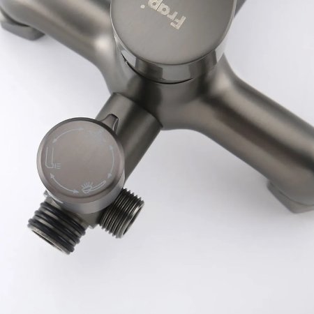 Душевая система Frap F24011-9 Оружейная сталь 