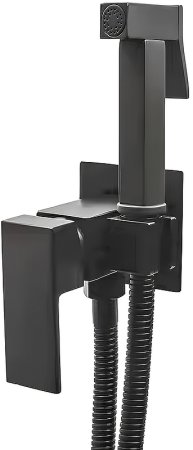 Гигиенический душ со смесителем Rush Thira TR3635-99Black Черный матовый 