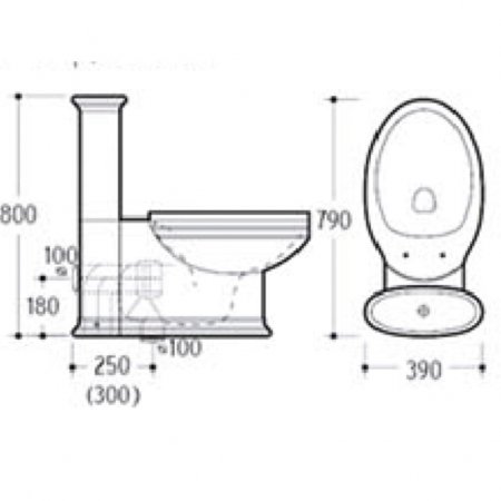 Унитаз компакт Boheme Puro 959-CR Белый с узором Хром с бачком без сиденья 