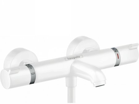 Смеситель для ванны Hansgrohe Ecostat Comfort 13114700 с термостатом Белый матовый 