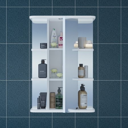 Зеркало-шкаф Санта Герда 50 свет, фацет 