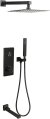 Душевая система ALMAes Ebro TVZ-8801 с термостатом Черная матовая 