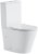 Унитаз компакт Black&White Universe 7793W с бачком и сиденьем Микролифт 