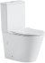 Унитаз компакт Black&White Universe 7793W с бачком и сиденьем Микролифт 