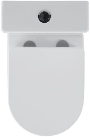 Унитаз компакт Black&White Universe 7793W с бачком и сиденьем Микролифт 