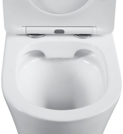 Унитаз компакт Black&White Universe 7793W с бачком и сиденьем Микролифт 