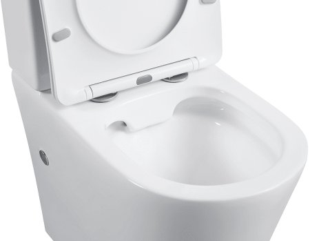 Унитаз компакт Black&White Universe 7793W с бачком и сиденьем Микролифт 