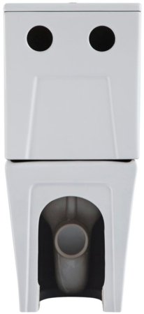 Унитаз компакт Black&White Universe 7793W с бачком и сиденьем Микролифт 