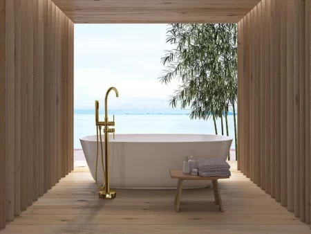 Смеситель напольный для ванны Rea Ortis REA-B7430 