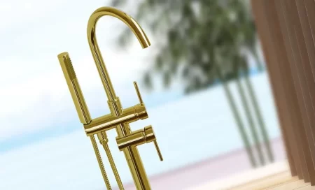 Смеситель напольный для ванны Rea Ortis REA-B7430 