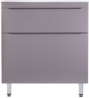 Тумба напольная "Бергамо мини 90" (2 ящ.) Люкс антискрейтч серый, PLUS