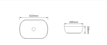 Раковина SantiLine SL-1091 белая глянцевая 