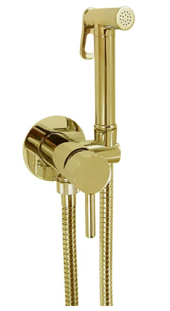 Гигиенический душ Nice Giulini Futuro FSH25/BDOR со смесителем золото 