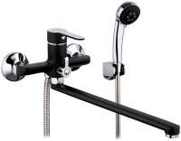 Смеситель для ванны Frap H42 F2242 универсальный Черный матовый Хром