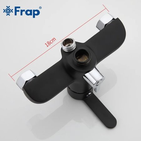 Смеситель для ванны Frap H42 F2242 универсальный Черный матовый Хром 