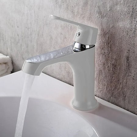 Смеситель для раковины Frap H31 F1031 Белый Хром 