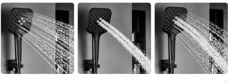 Душевая система Vincea Next VSFW-1N3TBG с термостатом Брашированное золото 