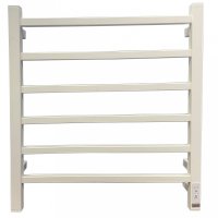 Полотенцесушитель электрический Grois Alex GR-101 500/600 П6 RAL9016 белый матовый диммер справа